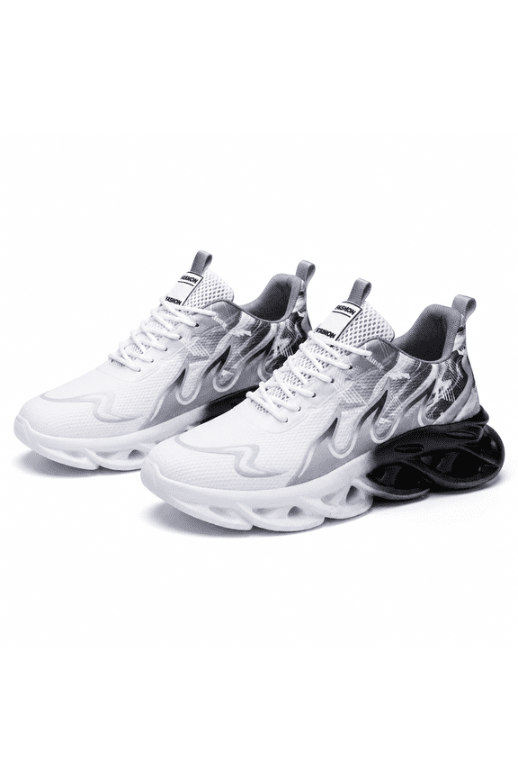 Men's Casual Sneakers with Breathable Upper, Slip-Resistant Flexible Sole, Comfortable Low Top Walking Shoes