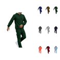 thumbnail image 1 of Men's Casual Solid Color 2-Piece Sweat Suit Set, Relaxed Fit Jogging Tracksuit for Spring Autumn Winter Outdoor Activities, 1 of 9