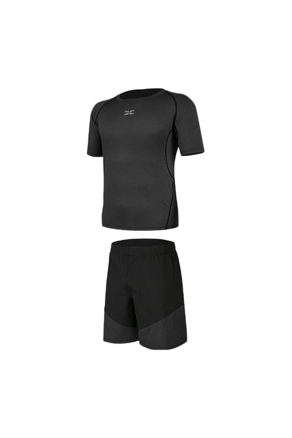 Men's Casual Sports Shorts Shirt for Workouts Gym Running Basketball Football Exercise Training - S