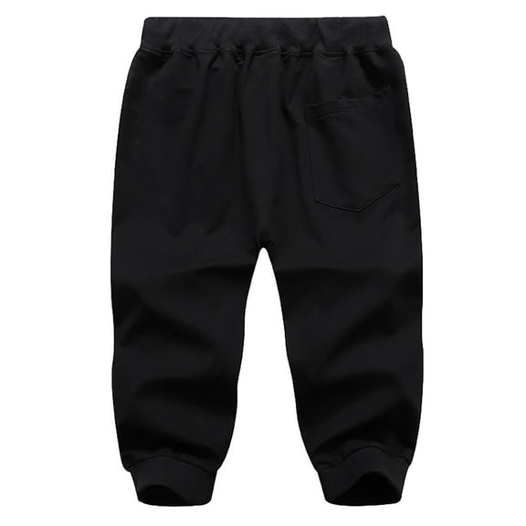 Men's Casual Sports Trousers Cropped Drawstring Zipper Three-Pocket Lightweight Comfortable Breathable Stretch Fit Mens Beach Pants Trousers Vacation Cargo Pants