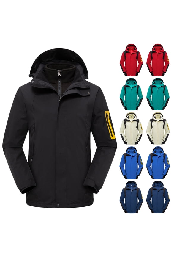 Men's Casual Stand Collar Zipper Hooded Jacket Coat Outwear Long Sleeves Lightweight Sports Coat for Outdoor Hiking Running Gym Workout Daily Wear Streetwear | Ihhxva,Red 2XL