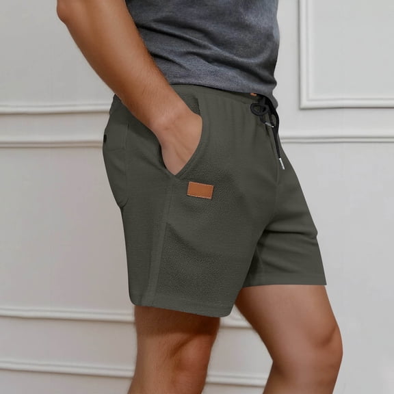 Men's Casual Stretch Cargo Shorts Classic Drawstring Elastic Waist Summer Work Short with Multi Pockets Dark Gray 3Xl