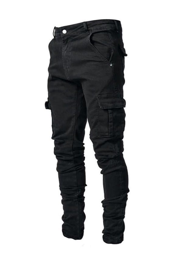 Men's Casual Stylish Straight Slim Fit Jeans Young Hiphop Skinny Denim Pants W10