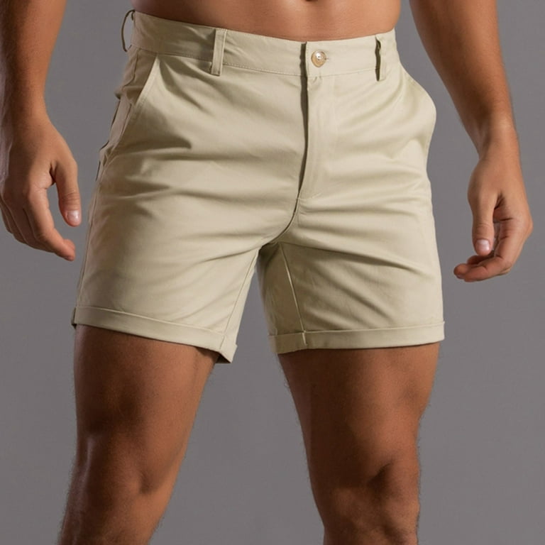 Khaki colored athletic shorts best sale