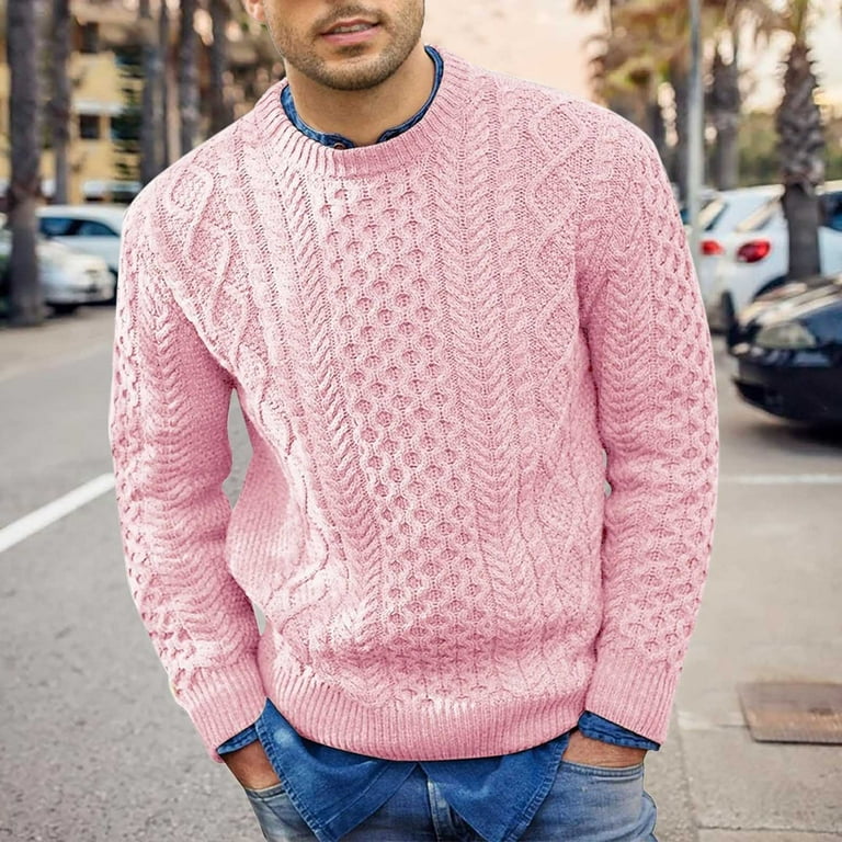 Trend round collar men knitting sweater clearance