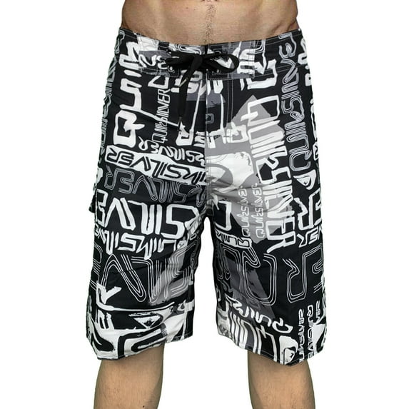 Men's Casual Swim Trunks Quick Dry Printed Summer Beach Shorts Drawstring with Elastic Waist and Pockets Mens Bañador