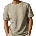thumbnail image 1 of Men's Casual T-Shirt Lightweight Summer Short Sleeve Shirt Suitable for Outdoor Activities Stylish Fit Fashion, 1 of 4