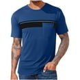 thumbnail image 1 of Men's Casual T-Shirt Short Sleeve Loose Fit Crewneck Tee Summer Graphic Tops with Pocket 2026 Fashion, 1 of 4