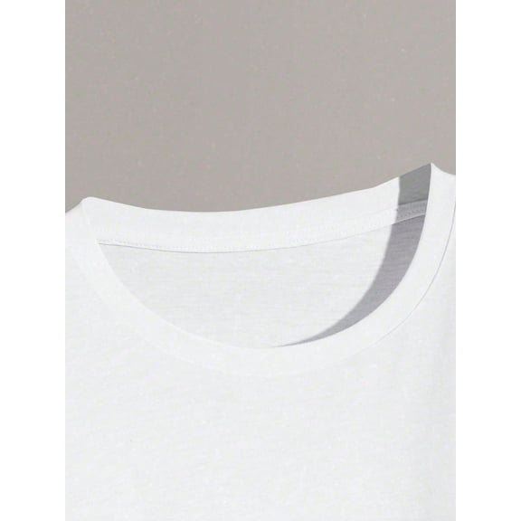 Men's Casual -T-Shirt With Unique Cat Print - Short Sleeve, Round Neck, Summer Tee, Machine Washable, Lightweight