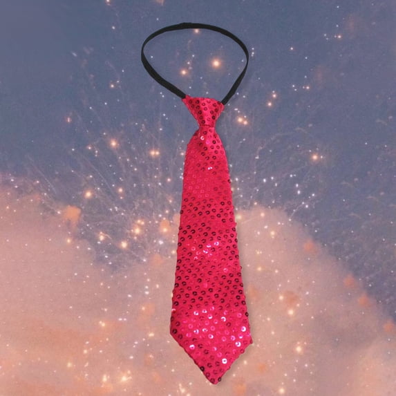 Men's Casual Tie Sequin Tie Dance Performance Stage Performance Sequin Tie Men Girls Casual Sequin Tie Zipper Adjustable Tie Clip on Bow Ties for Men Christmas Bow Ties for Boys Womens Reversible Tied