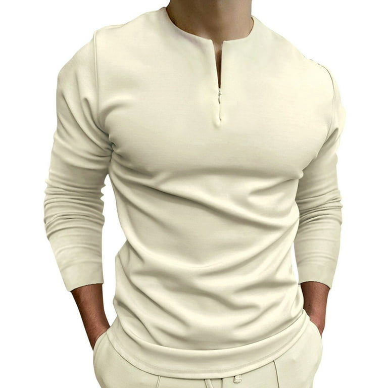 Solid Cotton Slim Mens Casual Shirt