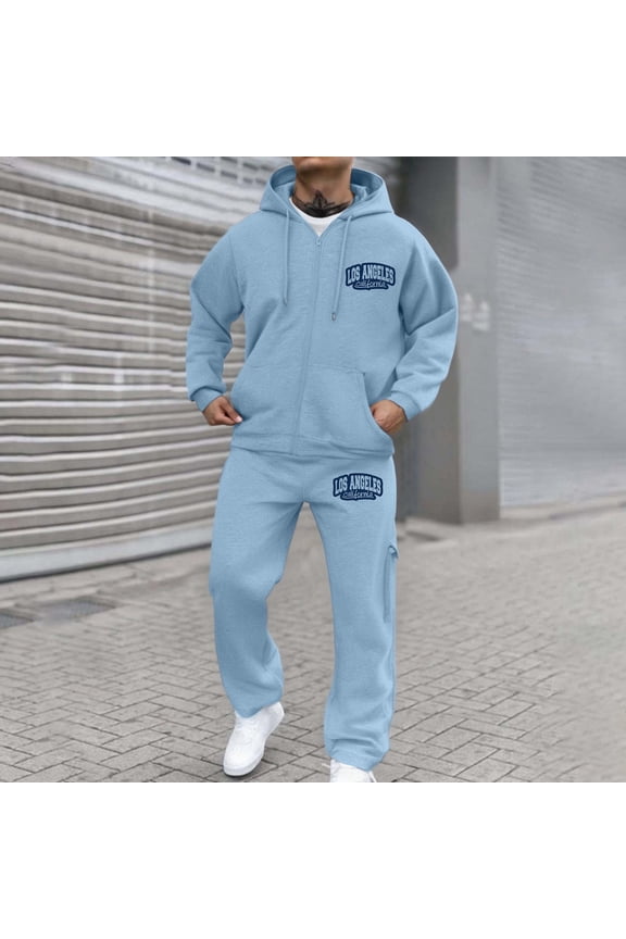 Men's Casual Tracksuit Long Sleeve Track suits Athletic Full Zip Active Sports Sets Casual Running Jogging Sport Suit Sets