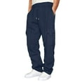 thumbnail image 1 of Men's Casual Trousers Work Wear Casual with Pockets Full Pants, 1 of 5