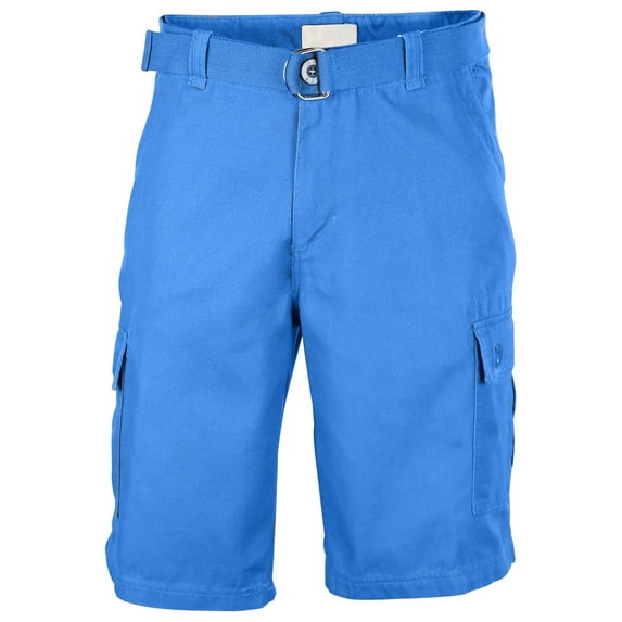 Men's Casual Twill Cargo Shorts with Belt
