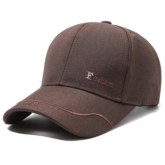 Men's Casual Versatile Baseball Cap, Soft Washed Cotton Low Profile Sunshade Hat, Retro Distressed Stereo Letter Embroidery Peaked Cap, Adjustable Rear Buckle Outdoor Sun Hat for Hiking Fishing A