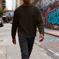 thumbnail image 1 of Men's Casual Waffle Knit Long Sleeve Crewneck Pullover Thermal Shirts for Men, 1 of 4