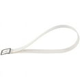 thumbnail image 1 of Men's Casual Waistband Belt Faux Leather Buckle Waist Strap Belts white, 1 of 4