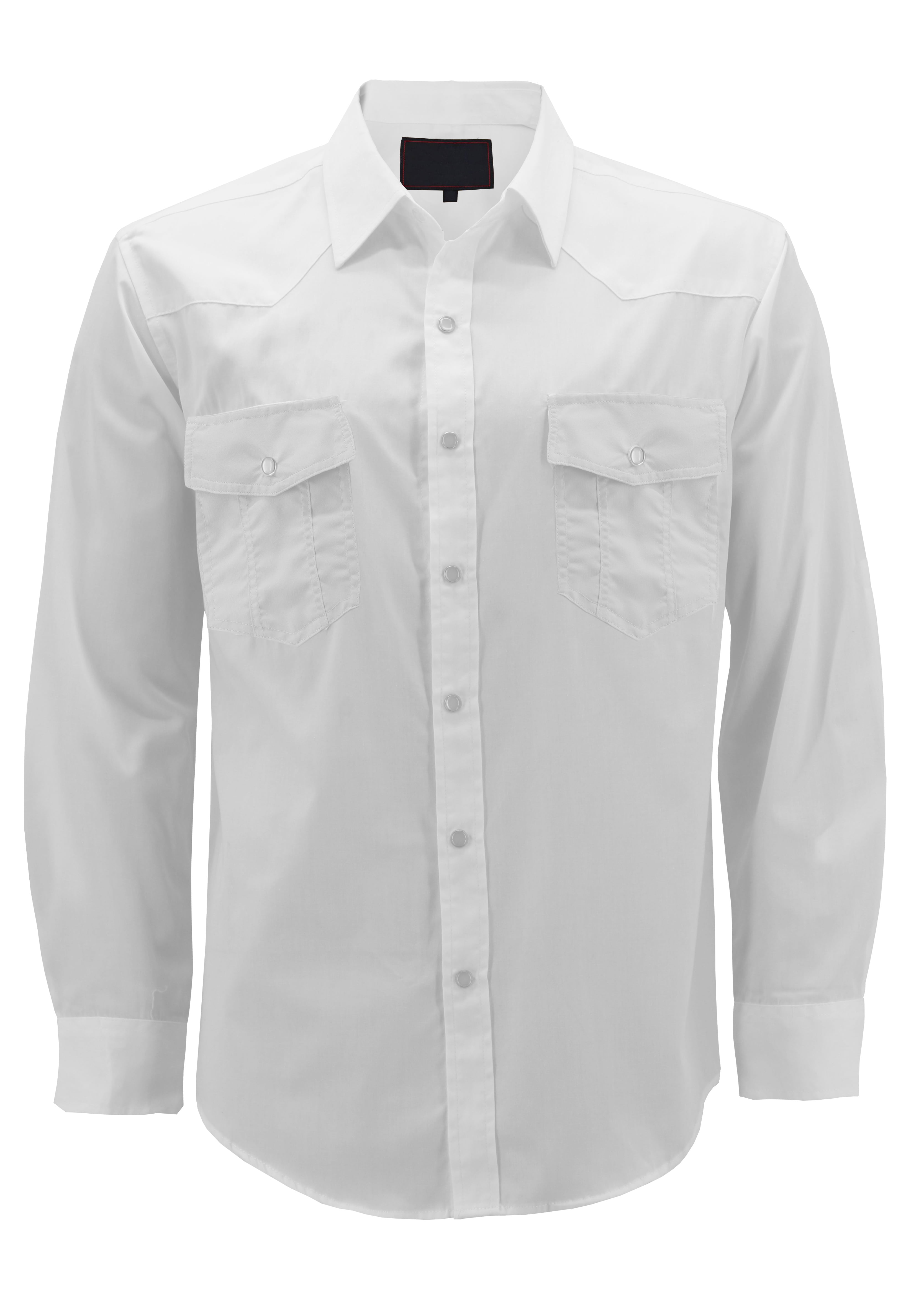 Men's Casual Western Pearl Snap Button Down Long Sleeve Cowboy