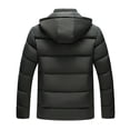 thumbnail image 1 of Men's Casual Winter Jacket Thicken Warm Men Zipper Hooded Coat With Pocket, 1 of 7