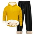 thumbnail image 1 of Men's Casual Winter Sports Suit Set Comfortable Zippered Hooded Jacket And Pants With Pockets, 1 of 3