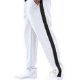 thumbnail image 1 of Men's Casual Work Pants with Snap Button Design, Adjustable Drawstring Waist & Multi-Pocket Utility for Outdoor Activities and Daily Wear (Comfortable & Functional),White 2XL, 1 of 5
