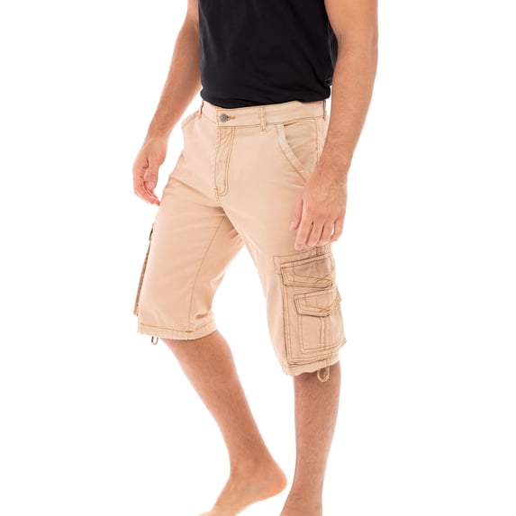 Men’s Casual Work Shorts 100% Cotton Twill Cargo Shorts with Multi Pockets