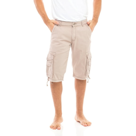 Men’s Casual Work Shorts 100% Cotton Twill Cargo Shorts with Multi Pockets