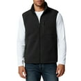thumbnail image 1 of Men's Casual Zip-Up Warm Down-Cotton Vest, Black, Size L, 1 of 4