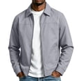 thumbnail image 1 of Men's Casual Zip up Golf Jacket, Long Sleeve Lightweight Windbreaker Coat for Fall Work Daily Wear, 1 of 6