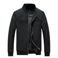 thumbnail image 1 of Men's Casual Zipper Jackets Water Resistant Windbreaker Winter Lightweight Jacket Long Sleeve Coat Sportwear, 1 of 8