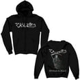 thumbnail image 1 of Men's Casualties Written in Blood Zip Up Zippered Hooded Sweatshirt XX-Large Black, 1 of 3