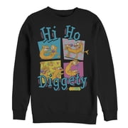 Mens CatDog Hi Ho Diggety Sweatshirt Black Large