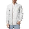 thumbnail image 1 of Men's Catering Chef Suit Long Sleeve Cardigan Shirt for Kitchen Workwear and Culinary Staff Men Casual Dress Sweater Long Sleeve Hoodie Mens Long Hooded Sweatshirt, 1 of 5