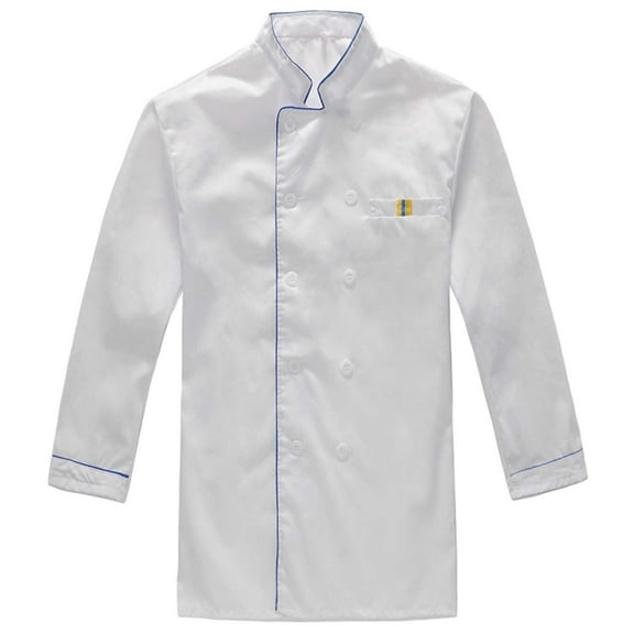Men's Catering Chef Workwear Long Sleeve Cardigan Shirt for Kitchen Staff and Culinary Experts Workwear Men's Trench Coat Plus Size Winter Cardigan for Men