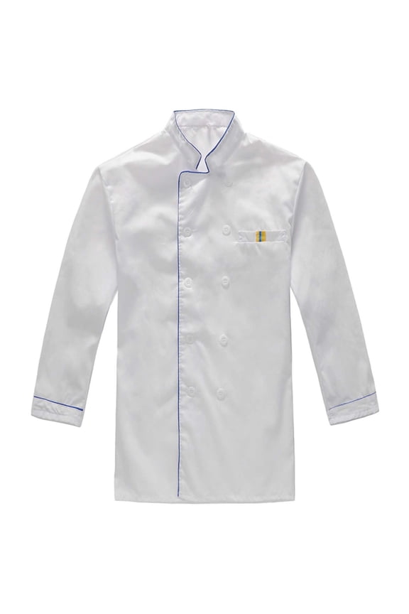 Men's Catering Chef Workwear Long Sleeve Cardigan Shirt for Kitchen Staff and Culinary Experts Workwear Men's Trench Coat Plus Size Winter Cardigan for Men
