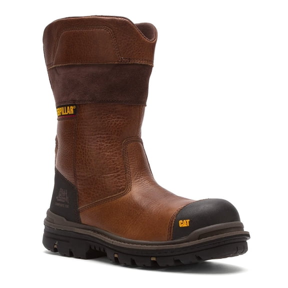 Men's Caterpillar Mens Bolted Composite Toe Work Boot 14 M in Oak