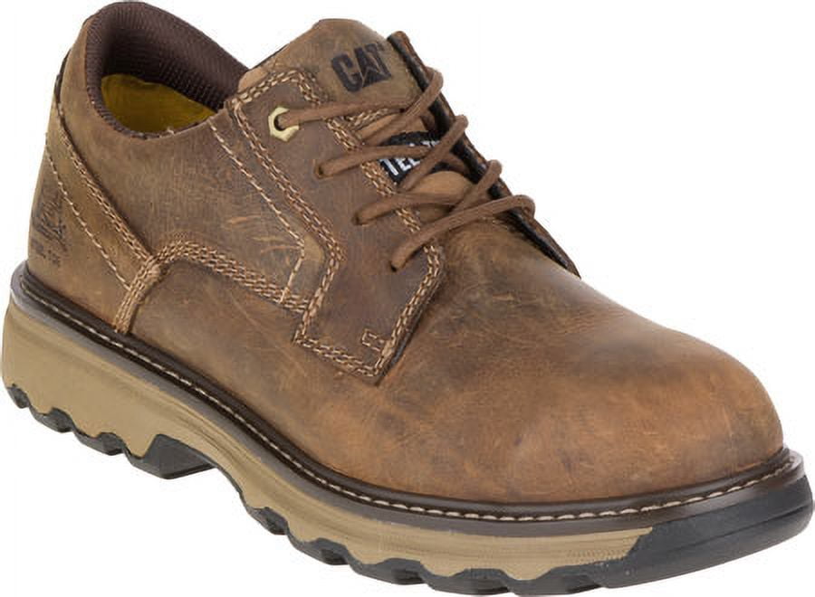 Men's Caterpillar Tyndall Steel Toe Work Shoe Dark Beige Full Grain