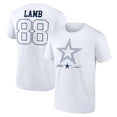 thumbnail image 1 of Men's CeeDee Lamb White Dallas Cowboys Tonal Name & Number T-Shirt, 1 of 3