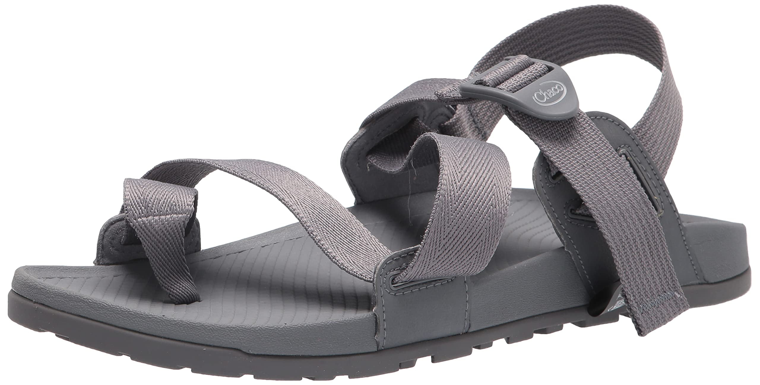Chaco Men’s Strappy Sandal in Light Gray and Black Chaco Men main image 4