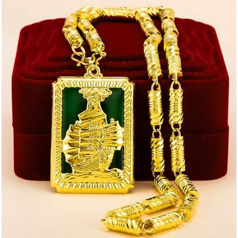 Men's Chain 22K 23K 24K Thai Baht Gold Filled Yellow GP Necklace