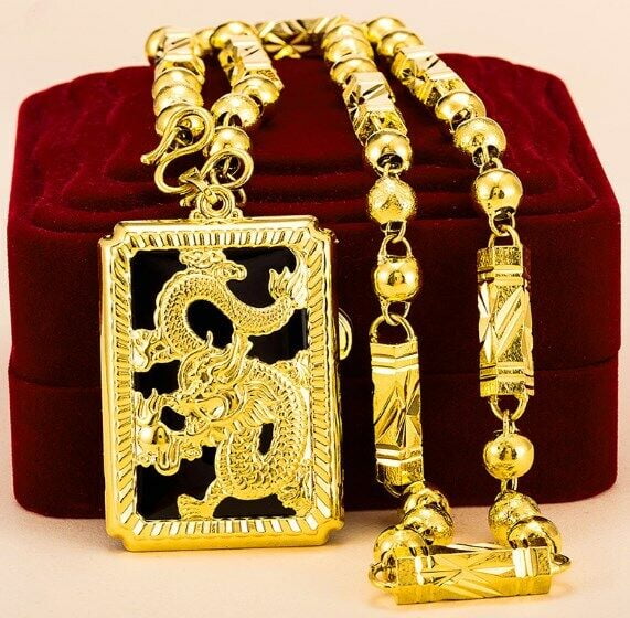 Men's Chain 22K 23K 24K Thai Baht Gold Filled Yellow GP Necklace