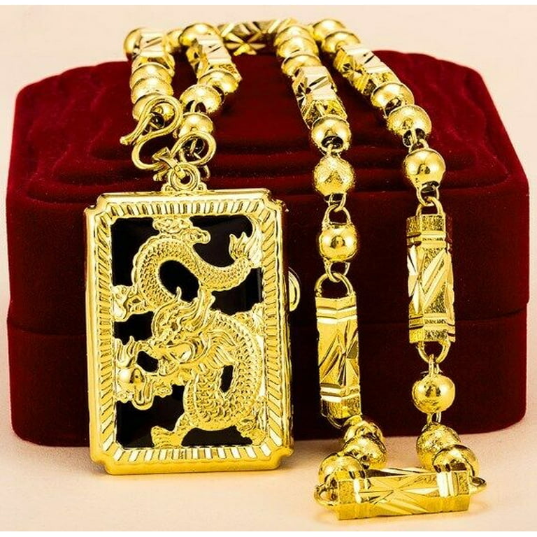 Men's Chain 22K 23K 24K Thai Baht Gold Filled Yellow GP Necklace