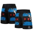 thumbnail image 1 of Men's Chalk Line Black CM Punk Flag Retro Shorts, 1 of 3
