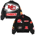 thumbnail image 1 of Men's Chalk Line Black Kansas City Chiefs Pennant Varsity Full-Snap Jacket, 1 of 3