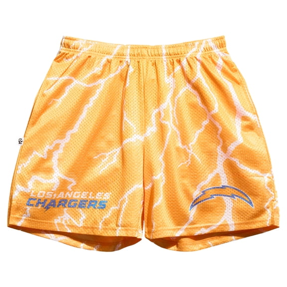 Men's Chalk Line Gold Los Angeles Chargers Lightning Retro Shorts