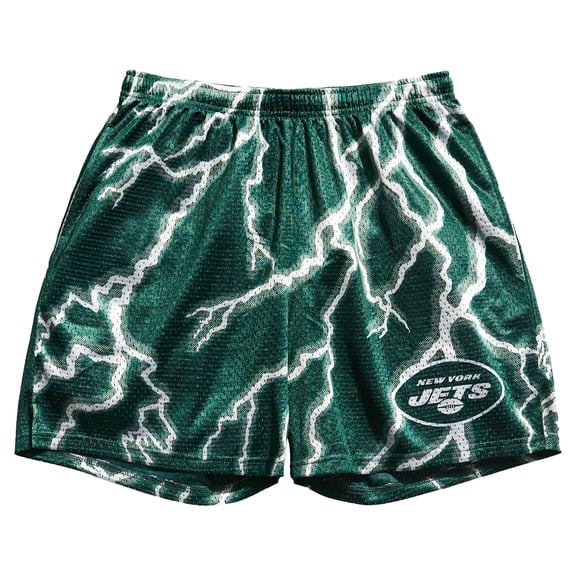 Men's Chalk Line Green New York Jets Lightning Retro Shorts