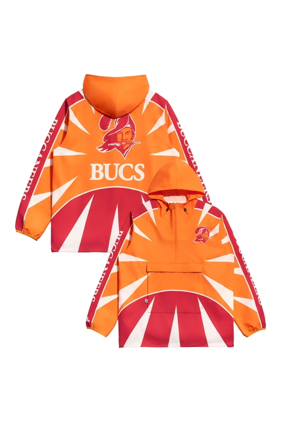 Men's Chalk Line Orange Tampa Bay Buccaneers Spike Anorak Half-Zip Jacket