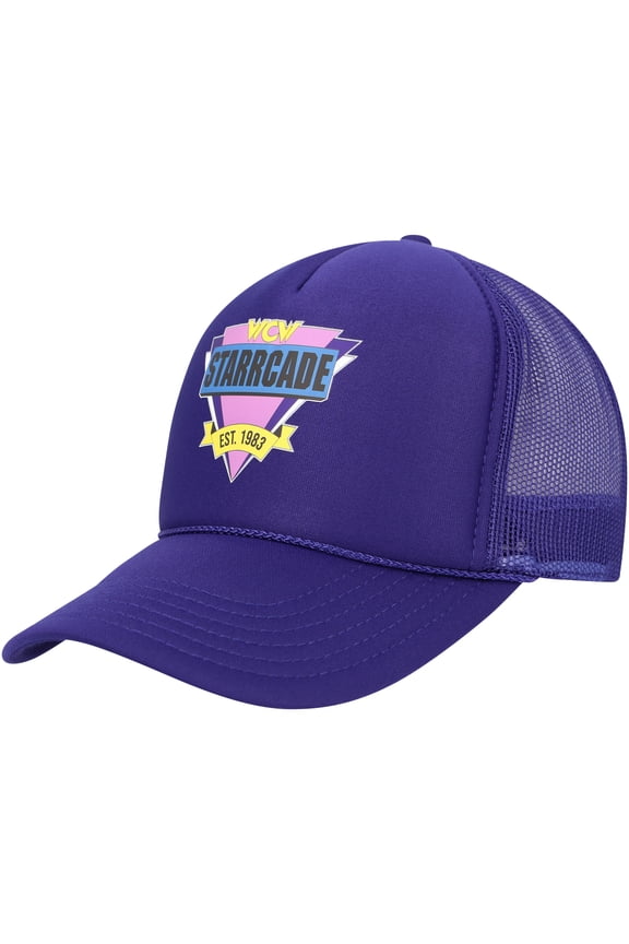 Men's Chalk Line Purple WCW Trucker Adjustable Hat