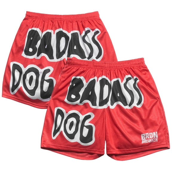 Men's Chalk Line Red Bron Breakker  Entrance Retro Shorts