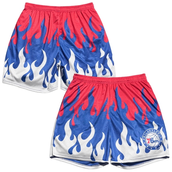 Men's Chalk Line Red Philadelphia 76ers Flame Shorts